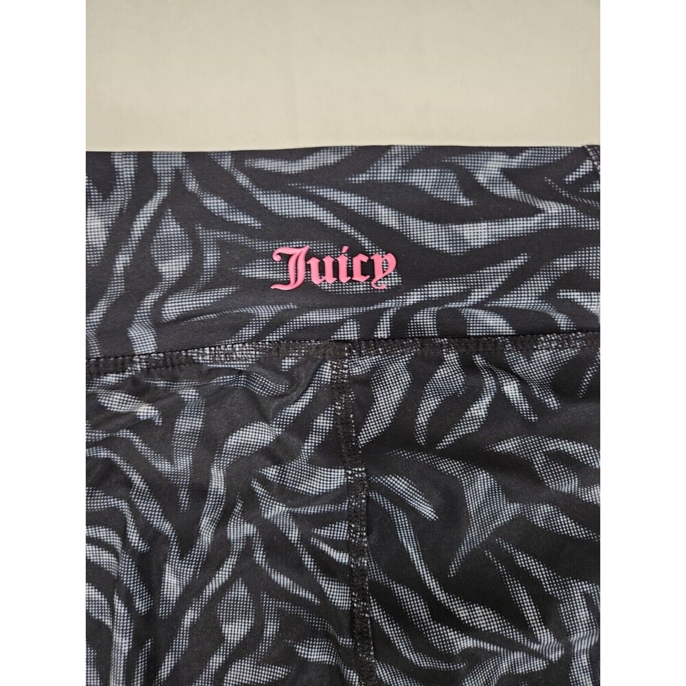 Juicy Couture Sport Women's Essential Crop Juicy Black Legging Size M Mid Rise